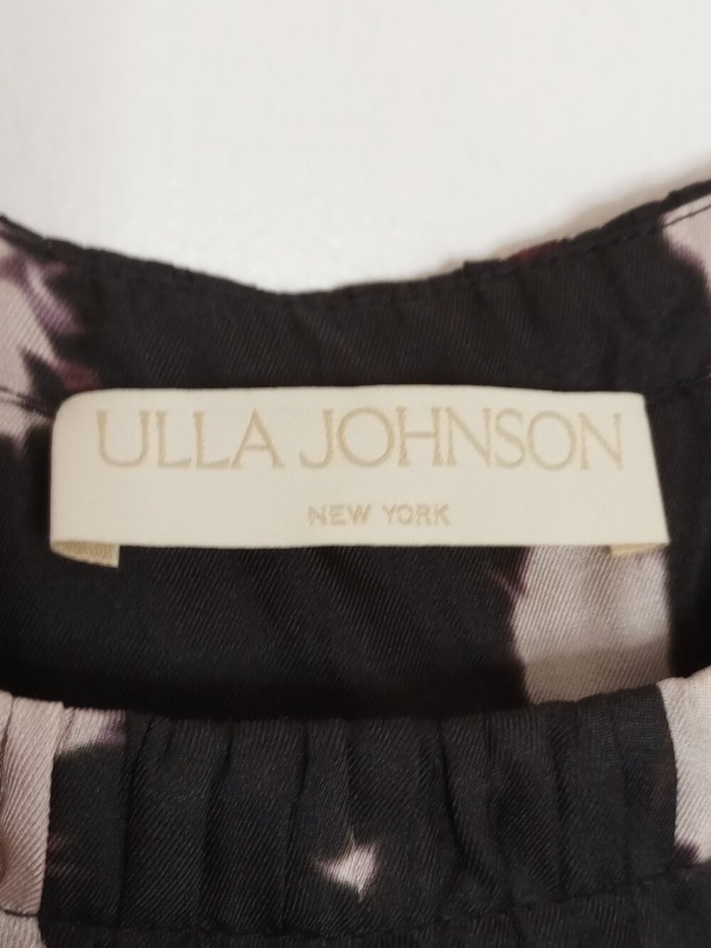 Ulla Johnson Serafina Noir Blur Tiered Silk Gown - Picture 3 of 17